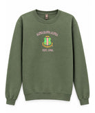 Green sweatshirt with an Alpha Kappa Alpha crest embroidered on the chest