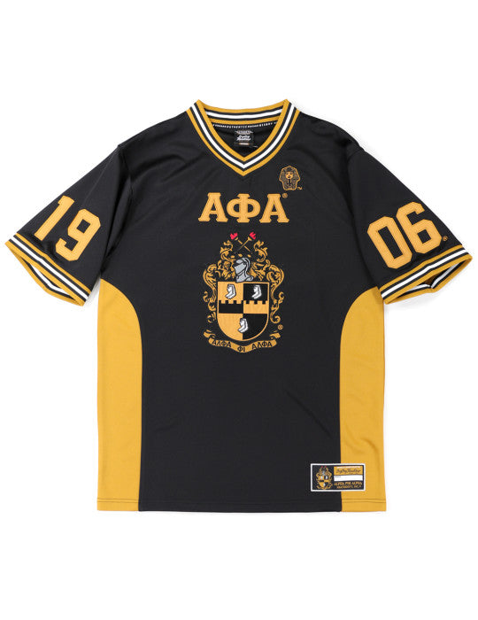Alpha Embroidered Football Jersey