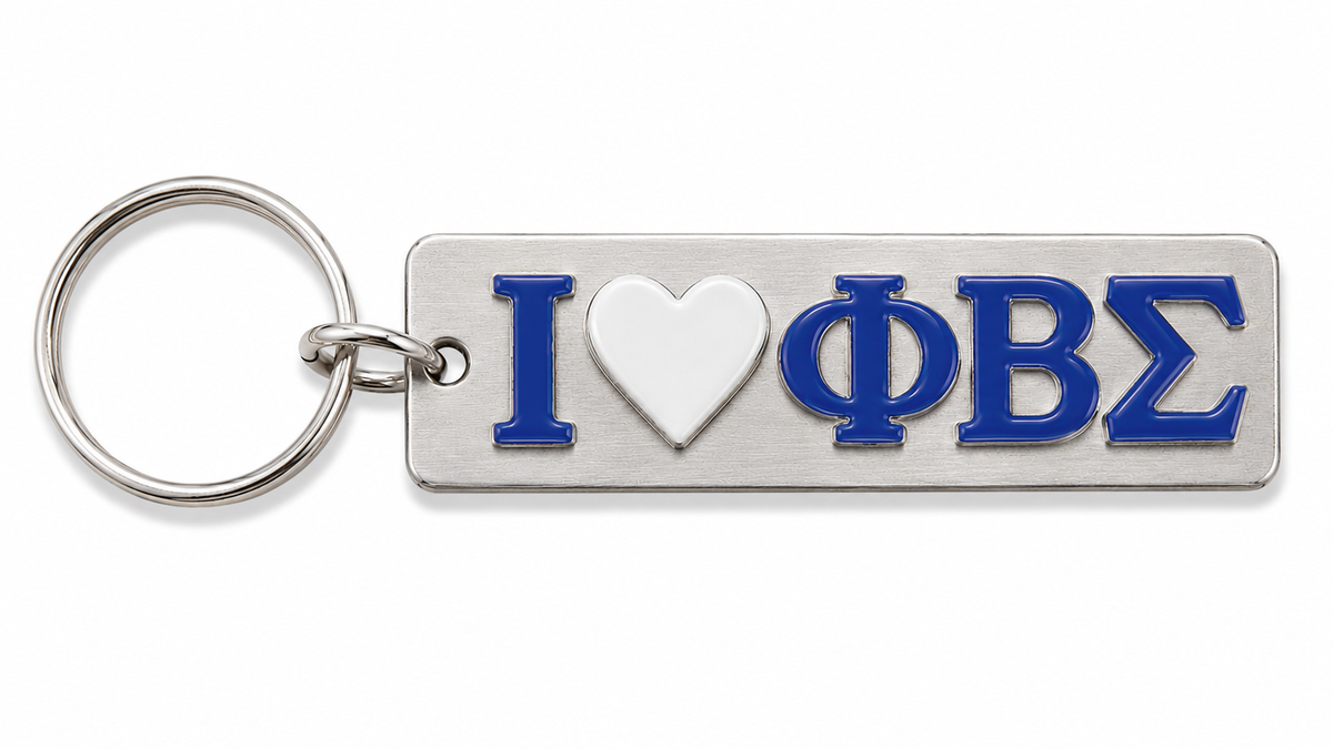 Sigma Mirror Heart Keychain
