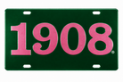 AKA Green Inlaid Founders Mirror Auto Tag