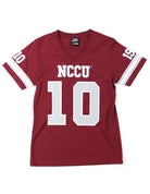 NCCU WOMEN'S NORTH CAROLINA CENTRAL FOOTBALL JERSEY TEE
