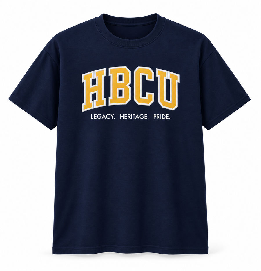 HBCU Legacy Tee Navy/Gold