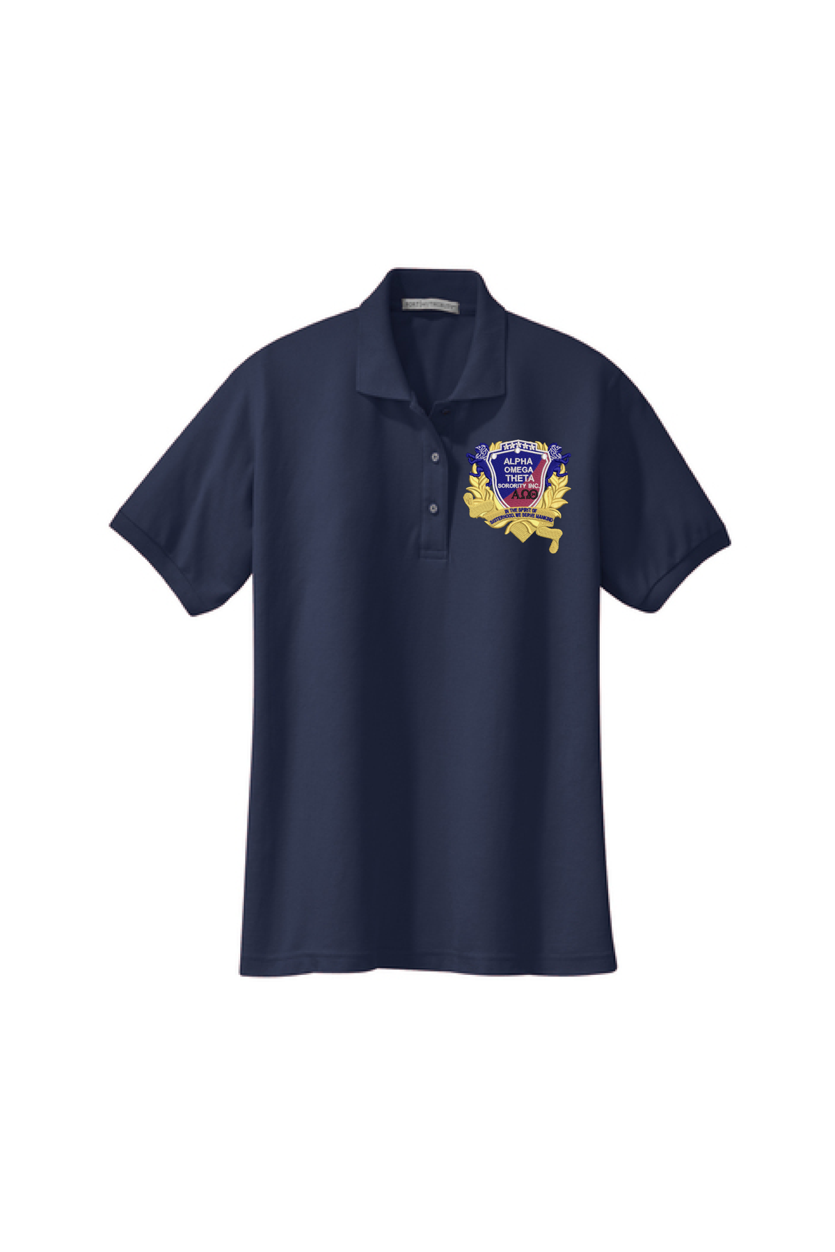 Alpha Omega Theta Crest Polo